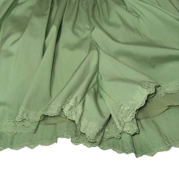 Mare Ware by Anthropologie Green Ruffle Lace Romper Off Shoulder Size M NWT - Picture 7 of 11